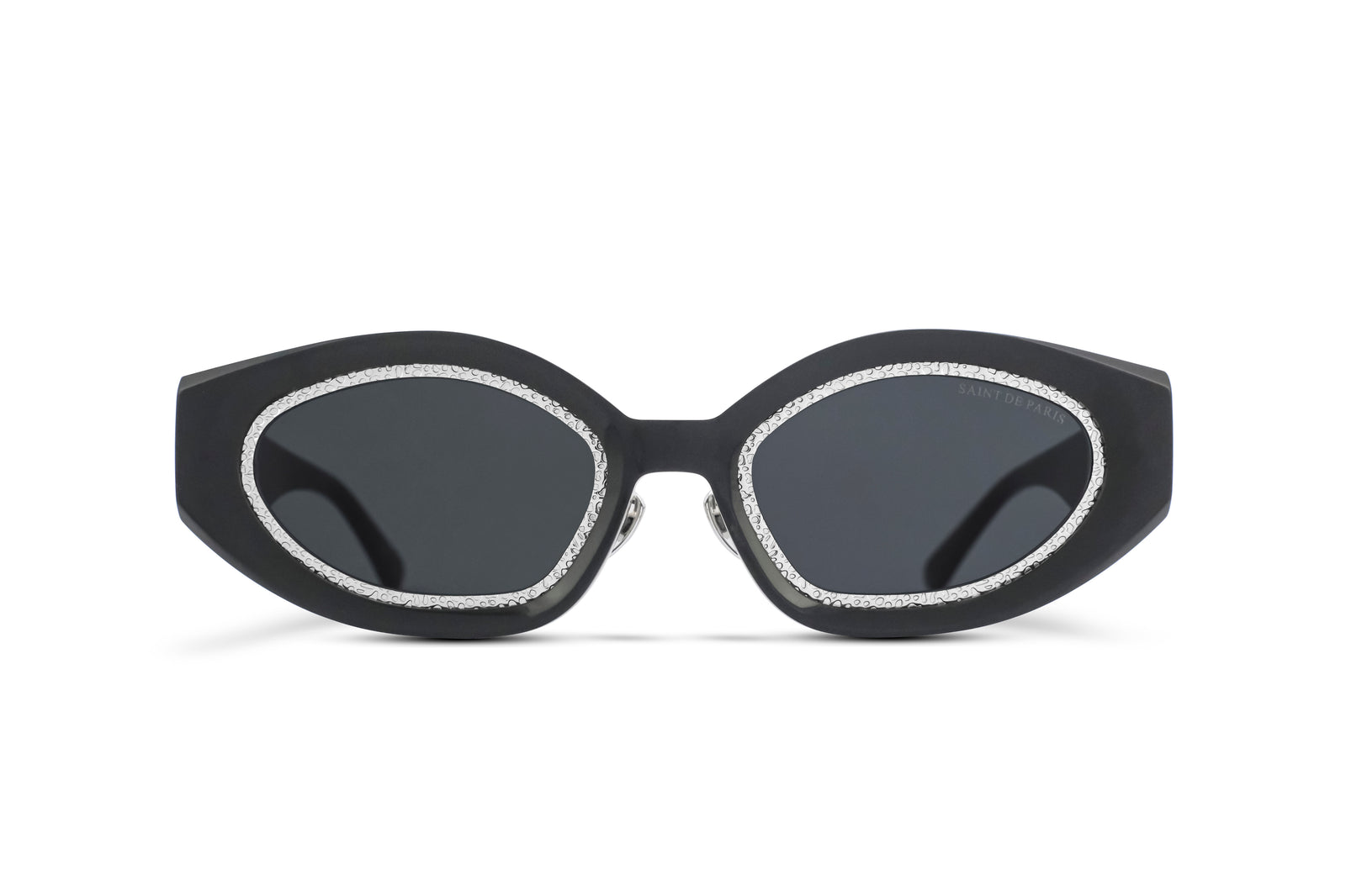 SAINT DE PARIS - HOLLYWOOD BLACK SILVER WITH GREY LENSES