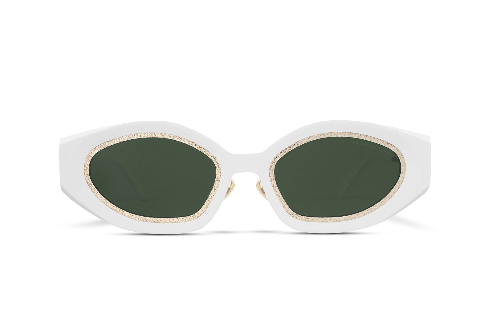 SAINT DE PARIS - HOLLYWOOD WHITE GOLD WITH GREEN LENSES