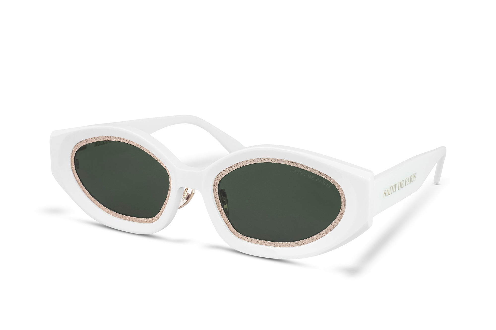 SAINT DE PARIS - HOLLYWOOD WHITE GOLD WITH GREEN LENSES