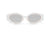 SAINT DE PARIS - HOLLYWOOD WHITE GOLD WITH SILVER MIRROR LENSES