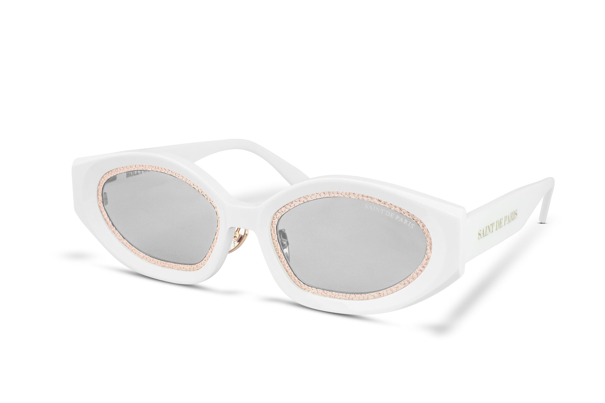 SAINT DE PARIS - HOLLYWOOD WHITE GOLD WITH SILVER MIRROR LENSES