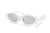 SAINT DE PARIS - HOLLYWOOD WHITE GOLD WITH SILVER MIRROR LENSES