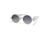 SAINT DE PARIS  -  GABRIELLE WHITE SILVER SUNGLASSES WITH GRADIENT LENSES