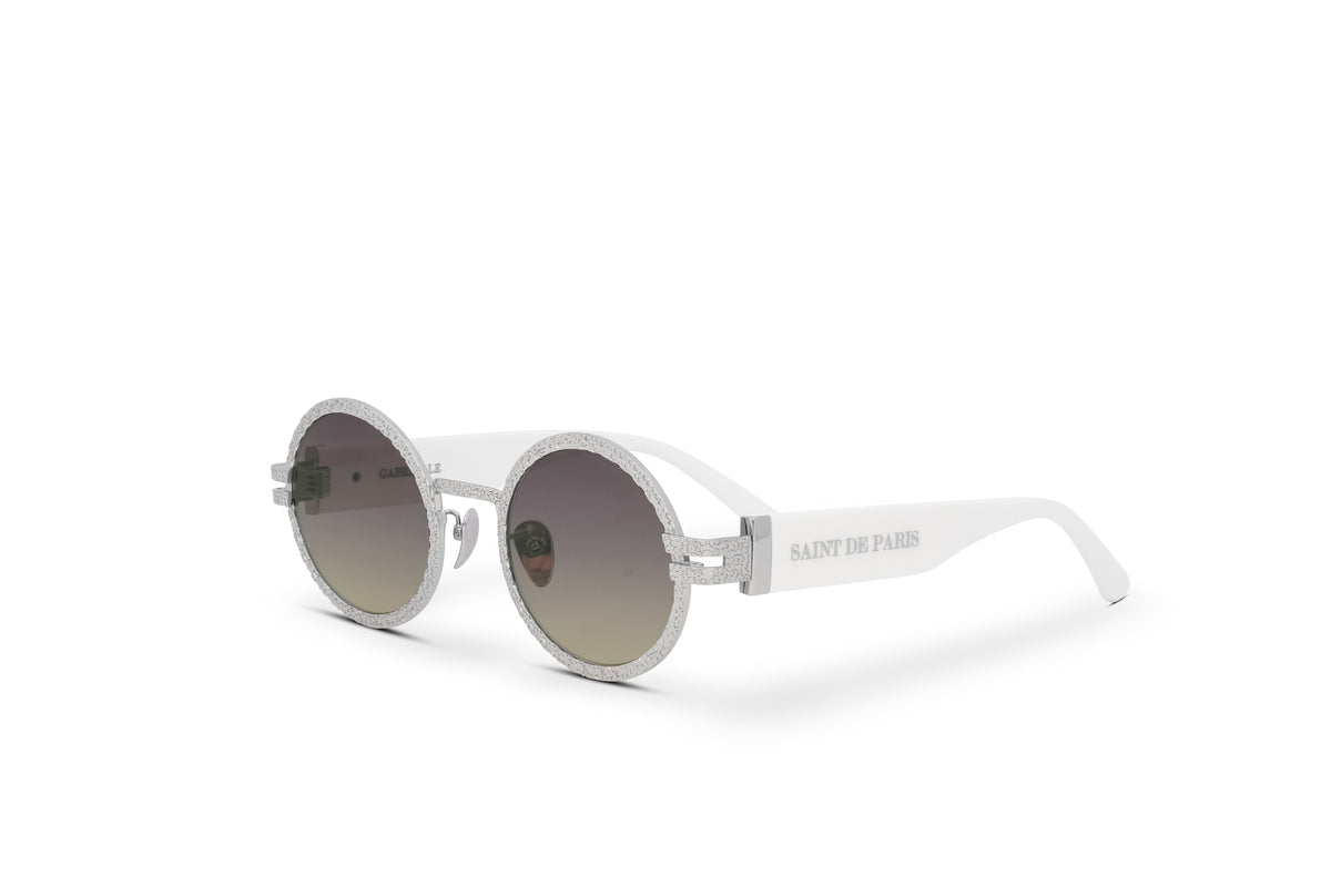 SAINT DE PARIS - PETITE GABRIELLE WHITE SILVER SUNGLASSES