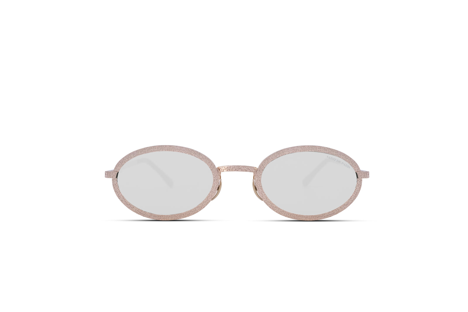 SAINT DE PARIS - THE TOURIST LIGHT GOLD SUNGLASSES WITH MIRROR LENSES