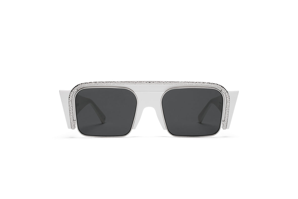 CREW No 9 - OVERTAKE WHITE SILVER SUNGLASSES