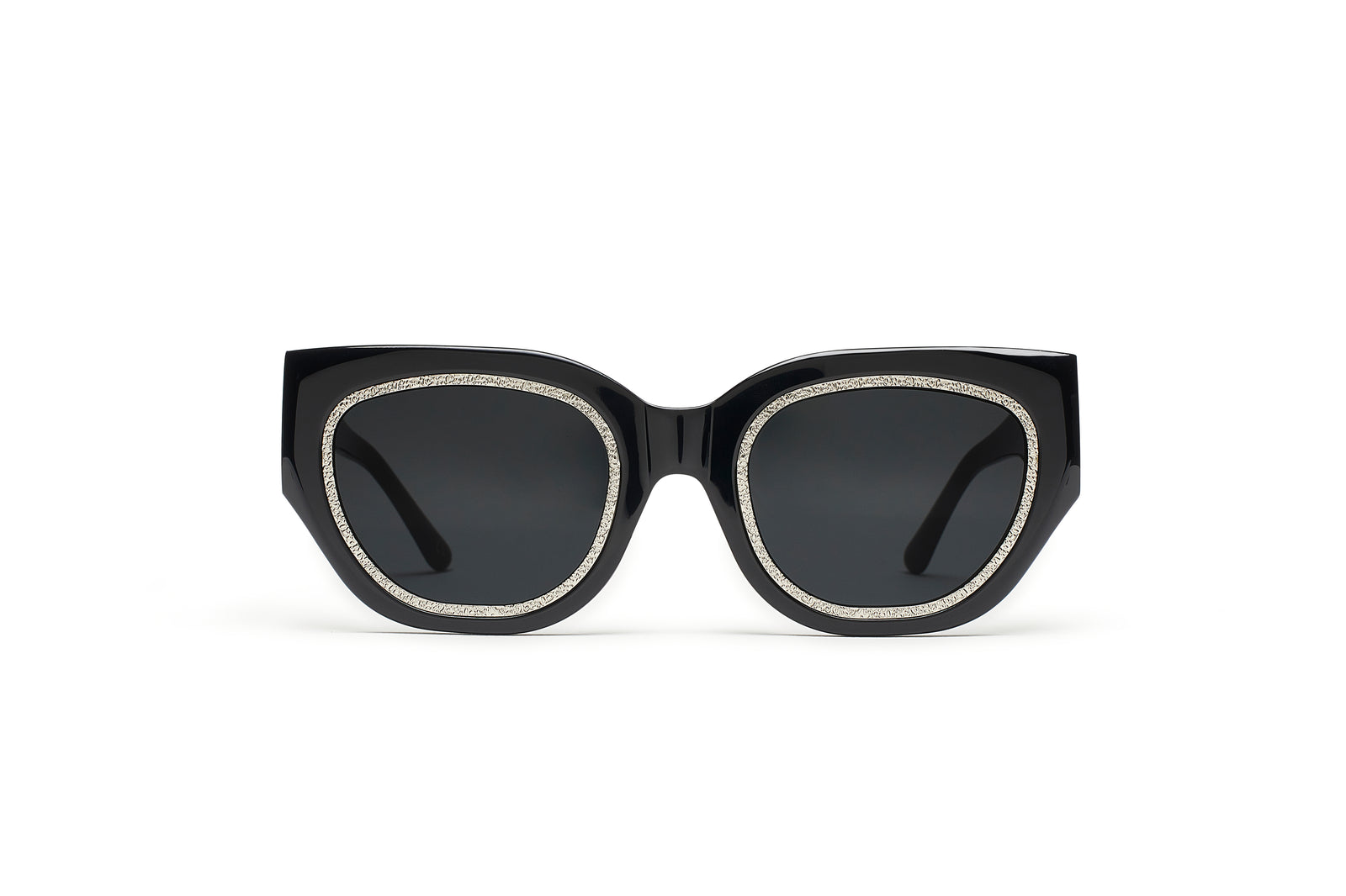 CREW No 9 - AIR DE PARIS BLACK SILVER SUNGLASSES