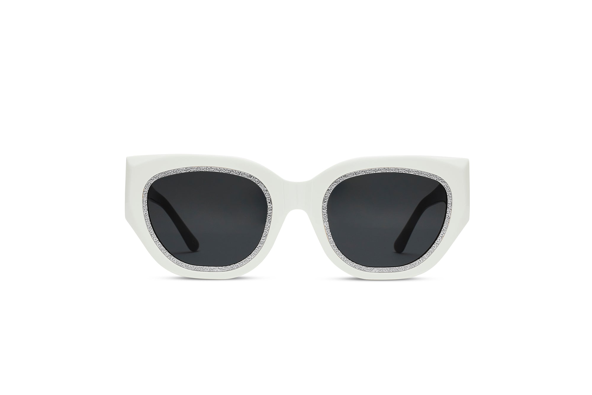 CREW No 9 - AIR DE PARIS WHITE BLACK SILVER SUNGLASSES