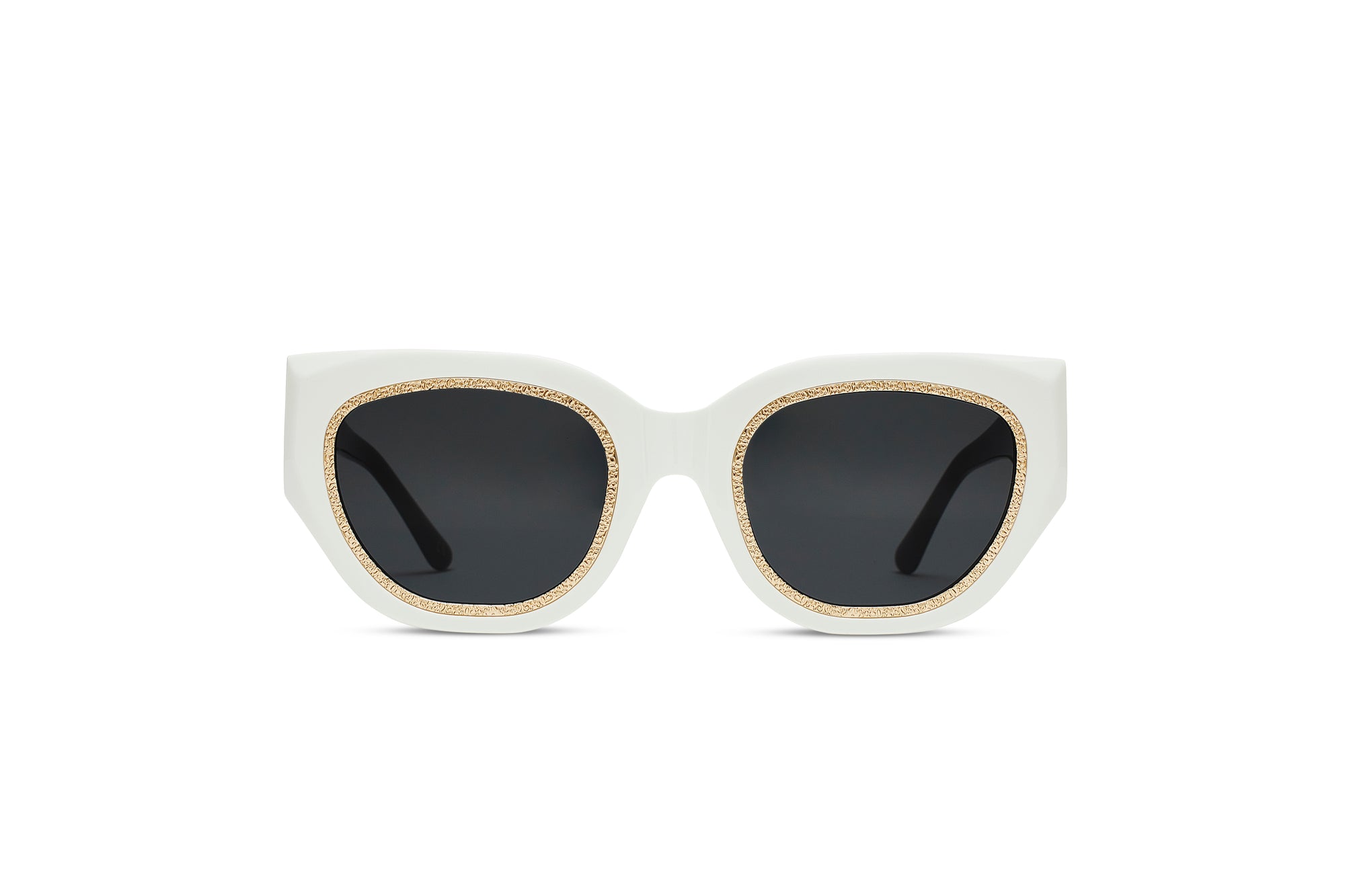 CREW No 9 - AIR DE PARIS WHITE BLACK GOLD SUNGLASSES