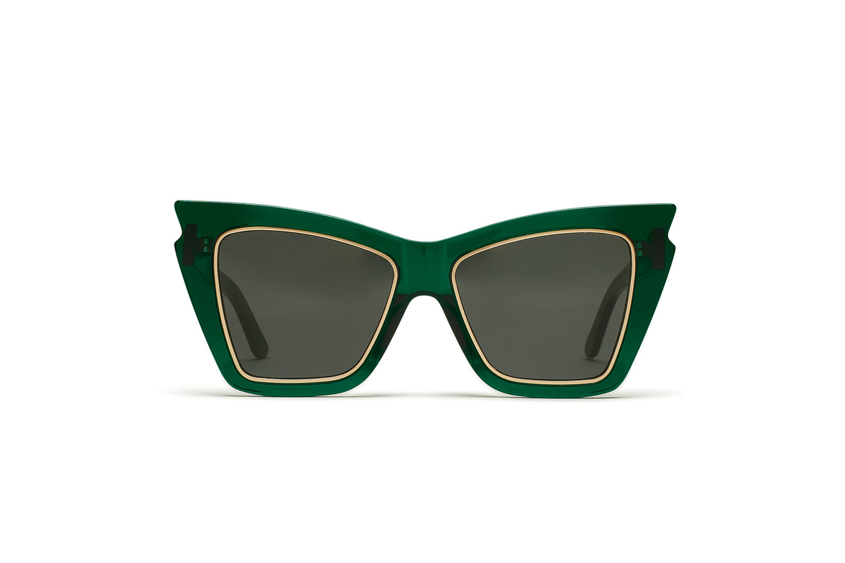 CREW No 9 - EGO GREEN (EMERALD) GOLD SUNGLASSES