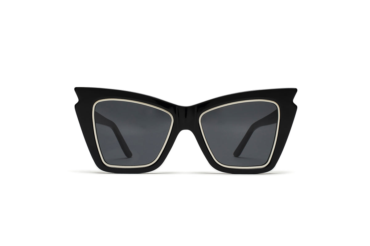 CREW No 9 - EGO BLACK SILVER SUNGLASSES