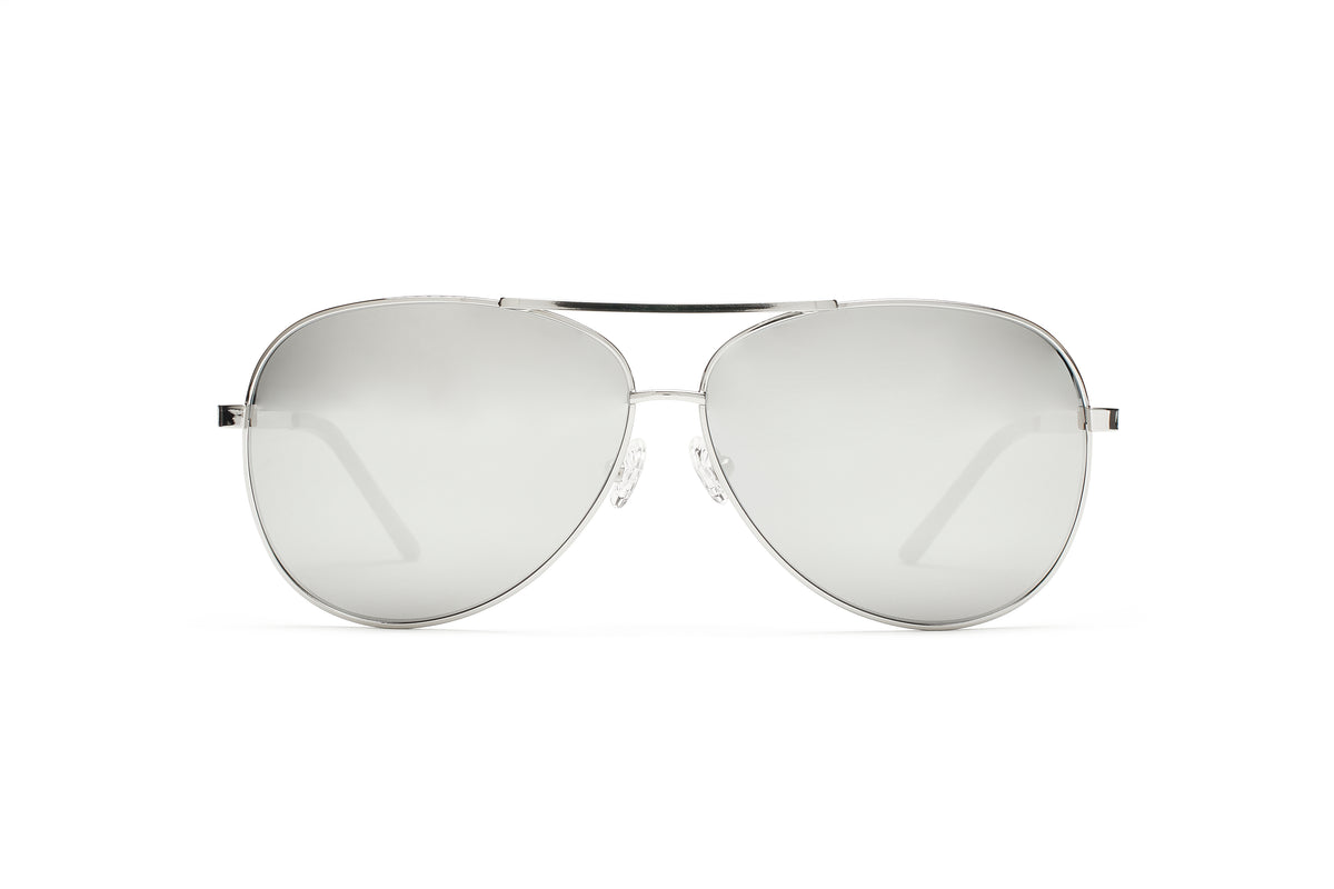 CREW No 9 - ATTITUDE SILVER MIRROR UNISEX SUNGLASSES