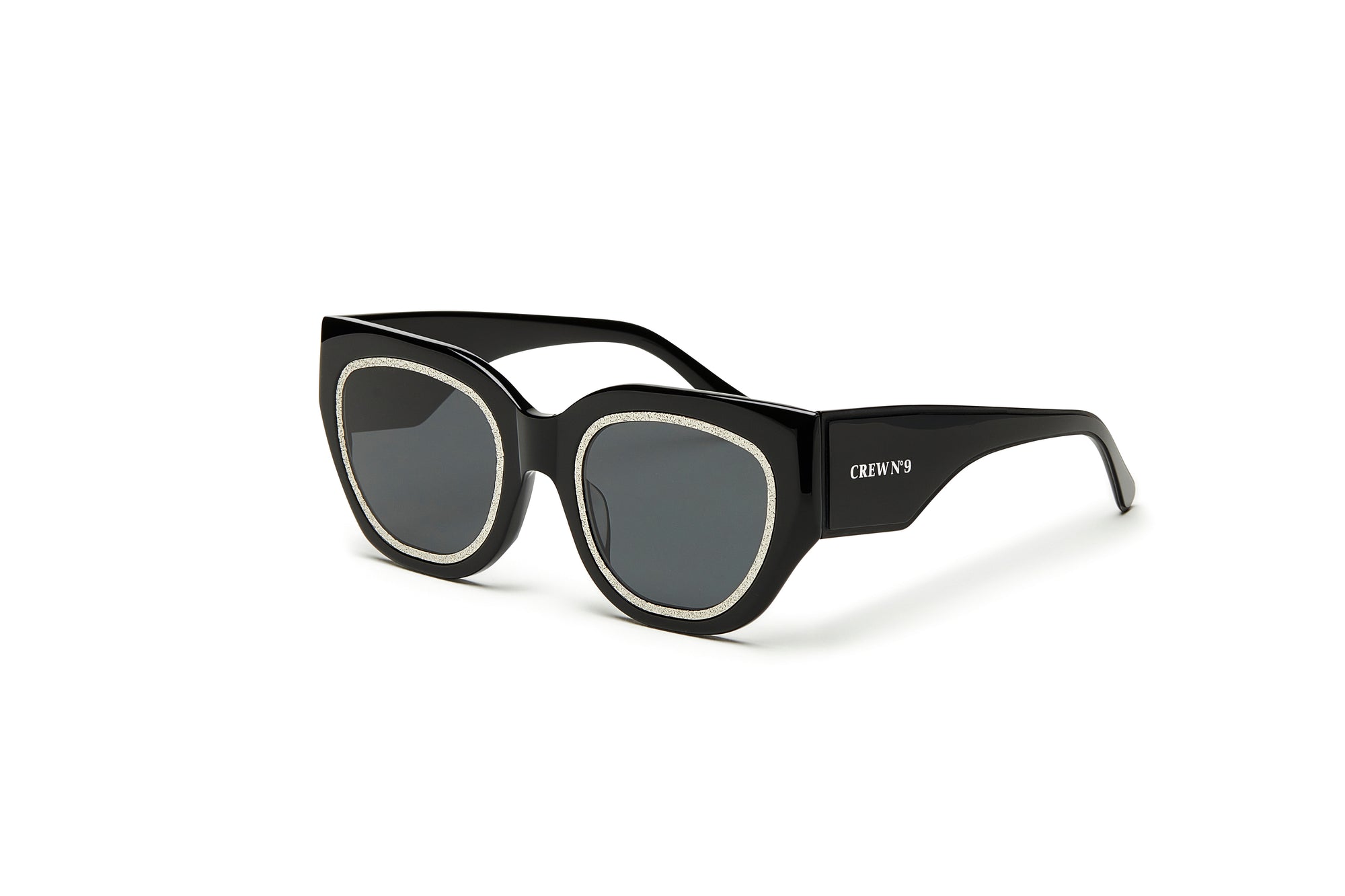 CREW No 9 - AIR DE PARIS BLACK SILVER SUNGLASSES