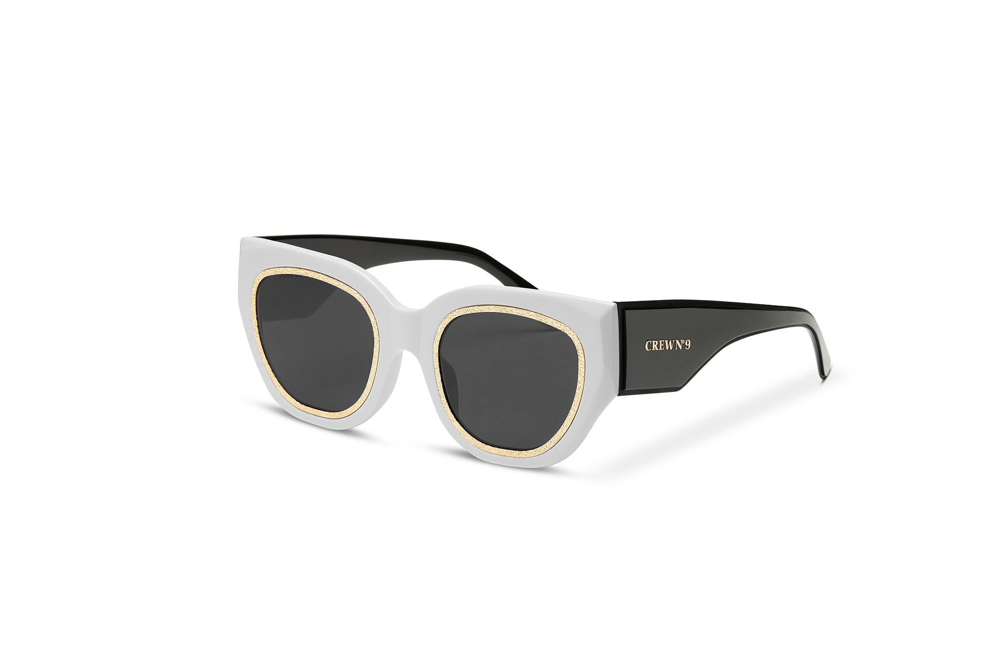 CREW No 9 - AIR DE PARIS WHITE BLACK GOLD SUNGLASSES