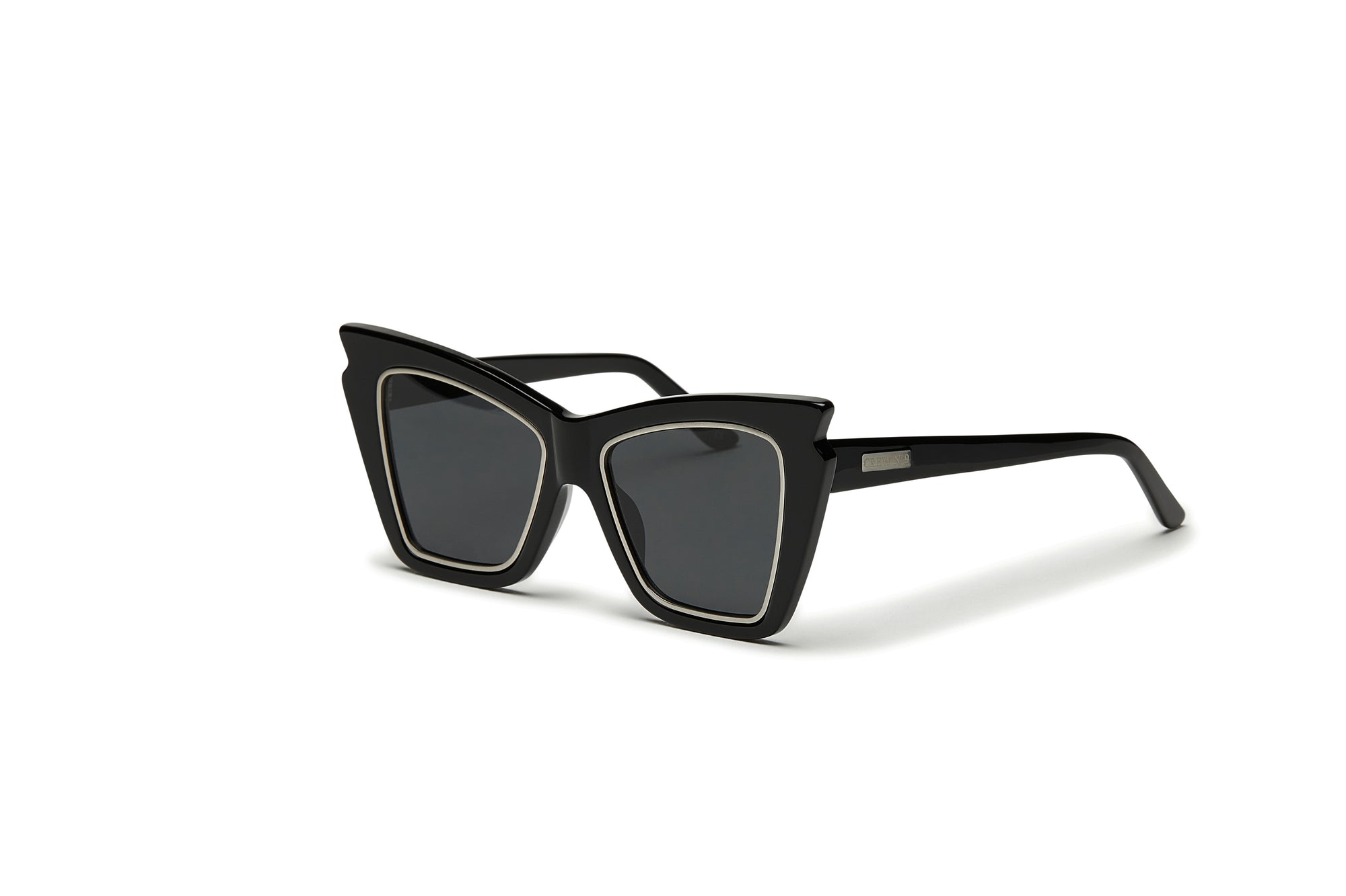 CREW No 9 - EGO BLACK SILVER SUNGLASSES