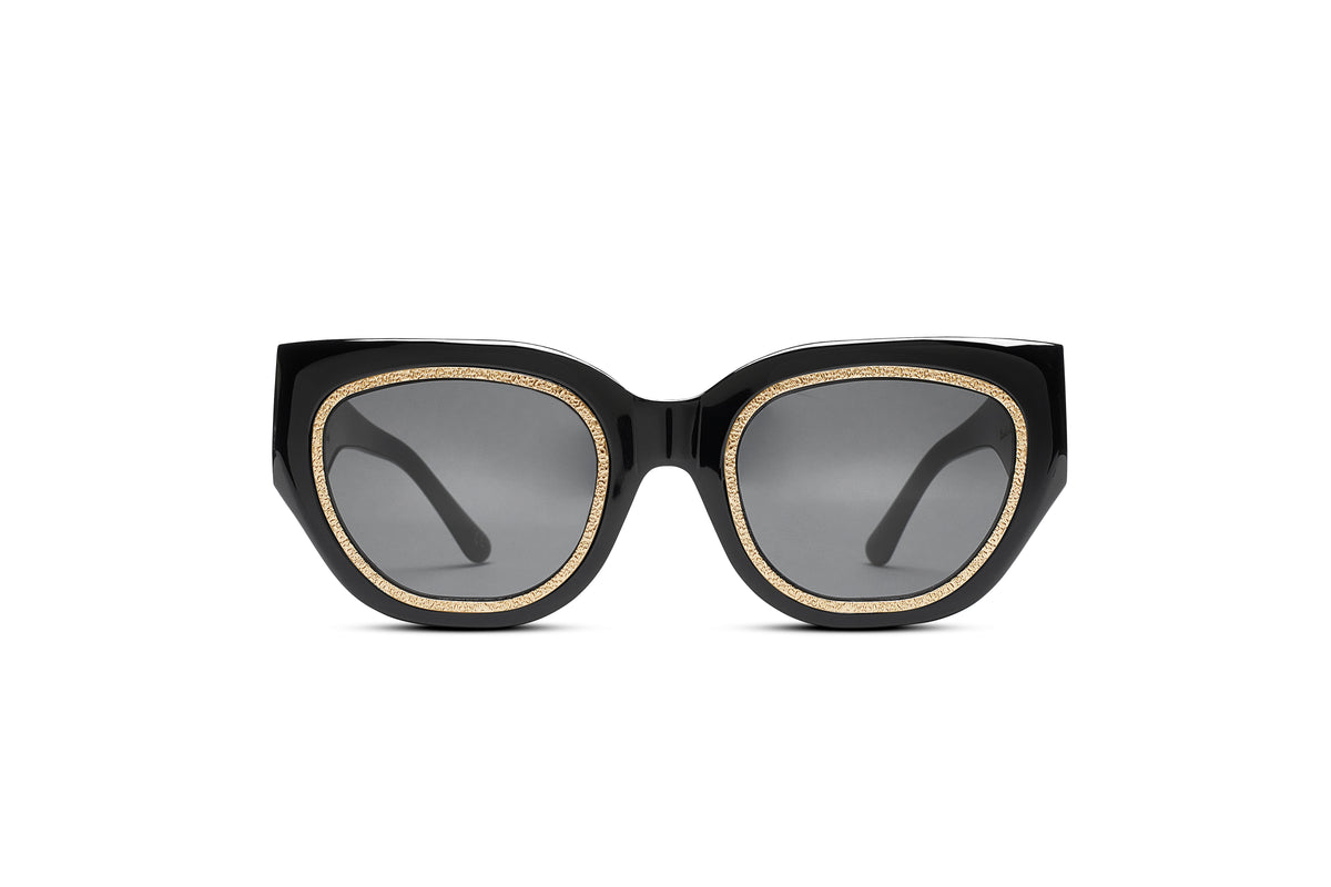 CREW No 9 - AIR DE PARIS BLACK GOLD SUNGLASSES